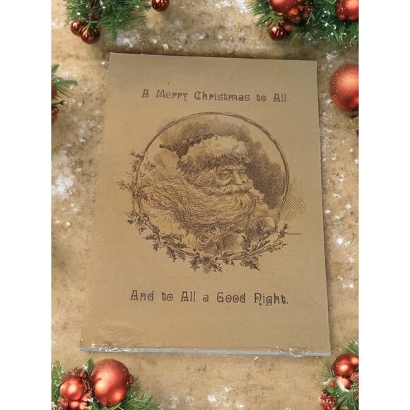 Vintage Hallmark Holiday Postcards Set Of 10 Santa Claus Design "A Merry Christm - Picture 1 of 5